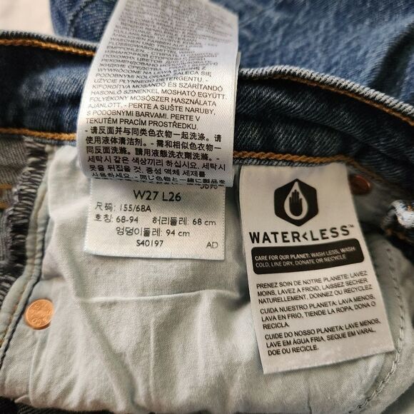 Levi's Premium Wedgie Straight Jeans Size 27 - Picture 5 of 5